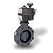 Hayward LA1400SE Series LA Lateral Three-Way True Union Ball Valve, Socket End, PVC with EPDM Seals, 4" Size