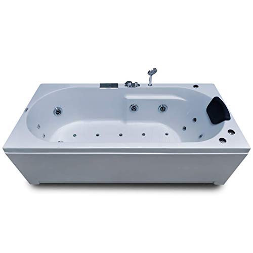 Image of MADONNA Divine 5.5 Feet Acrylic Bathtub with Whirlpool Massage, Bubble Bath, Back Massager and Filler System (White)