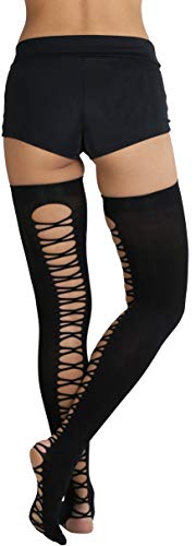 Image of ToBeInStyle Women's Nylon Thigh High Schoolgirl Opaque Stockings