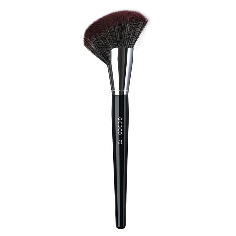 Large Angled Contour Makeup Brush – 8.27" Portable Multi-Purpose Sculpting Brush for Face Shading & Contouring (Black)