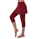 Photo Gallery anivivo leggings con gonna da donna, leggings da yoga con gonne e leggings da tennis da donna tasche per vestiti, vino rosso capri, m Photo Gallery anivivo leggings con gonna da donna, leggings da yoga con gonne e leggings da tennis da donna tasche per vestiti, vino rosso capri, m