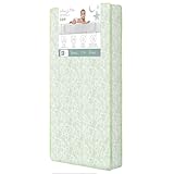 Dream On Me Little Butterflies 6 Inch 2 in 1 Fiber Core Crib and Toddler Bed Mattress|Extra Firm|6” Fiber Core|Lightweight|Waterproof Cover|15 year warranty|Reversible Design|Infant and Toddler Use