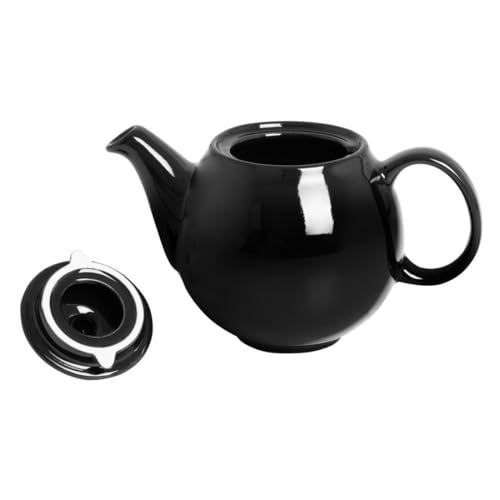 Théière café noir Olympia 450ml petite verseuse céramique noire pack de 2 - 3