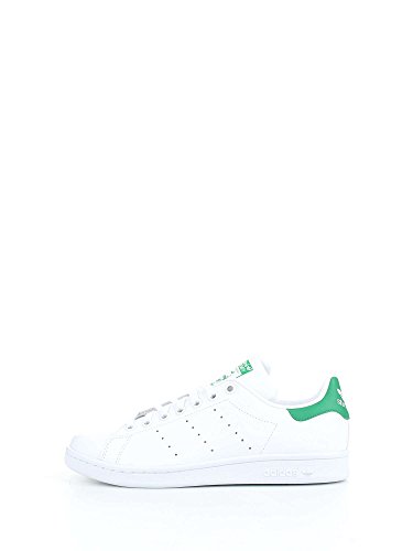 Adidas Adidas Stan Smith J M20605, Sneakers Basses mixte enfant, Blanc (White M20605), 37 1/3 EU