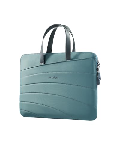 INNOSTYLE Bolsa para portátil para mujer de 15,6 16 pulgadas, impermeable, ligera, duradera, gris Carrylite, delgado, compatible con MacBook Pro/Air, HP ProBook, Dell Inspiron, Yoga, ASUS, ideal para