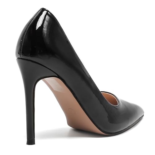 Women's Closed Heels Pointed Toe Pumps High Heels Silver Party Wedding Dress Shoes 4 Inch Slip on Heeled Sandals Platform Crystal Rhinestone Comfort Sexy Lowpointed2