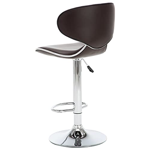 Tabouret de bar avec dossier repose-pieds réglable pour comptoir bistrot - 5
