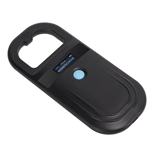 Caiqinlen Scanner per Microchip per Animali Domestici, Lettore Portatile per Animali Schermo retroilluminato Ecologico per Cani per Gatti