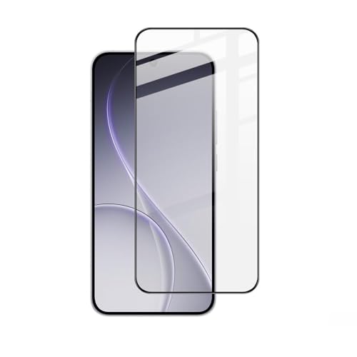 Image of BLACKSHEEP Military-Grade Full Glue Tempered Glass Screen Protector for Oppo Reno 15 5G Edge-To-Edge Protector Full Screen Coverage With Easy Installation Kit, Black (Pack of 1) (Oppo Reno 15 5G)