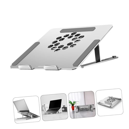 Soporte para notebook ventilado con ventilador LED ajustable miniatura 5