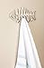 Comfify Decorative Fish Bones Wall Mounted Towel Rack Stylish Cast Iron Hanger with 4 Fish Bones Hooks for Towels, Robes and More - Includes Screws and Anchors - Antique White