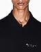Armani Exchange Men's Regular Fit Text Logo Cotton Pique Polo, Black, X-Small