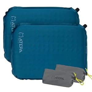 ATEPA Sitzkissen Outdoor Camping Aufblasbar Sitzkissen Ultraleicht Selbstaufblasende Stadion Sitzkissen Wasserdicht Sitzunterlage Outdoor Kajak Sitzkissen, Tragbares Sitzkissen, ischerboot