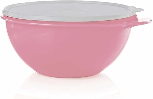Tupperware Thatsa Bowl - Cuenco (32 tazas, 7,8 litros), color blanco y rosa