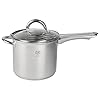 KARL HAUSMANN Friteuse Induction avec Panier - Casserole à Friture Inox 3,6L - Faitout à Friture avec Panier et Couvercle - Friteuse Manuelle Traditionnelle - Compatible Induction - Poêle à Friture