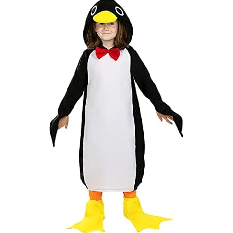 Funidelia | Penguin Costume for boys & girls ▶ Animals, South Pole - Costumes for kids, accessory fancy dress & props for Halloween, carnival & parties - Size 10-12 years - Yellow Cover