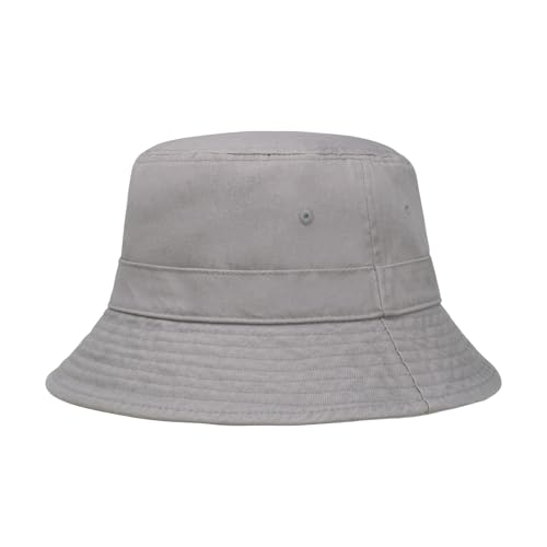 Image of Hot Summer Bucket Hat Trendy Cotton Sun Cap for Beach Golf Fishing | Breathable cotton, fun outdoor vacation style, packable boonie design for men and women