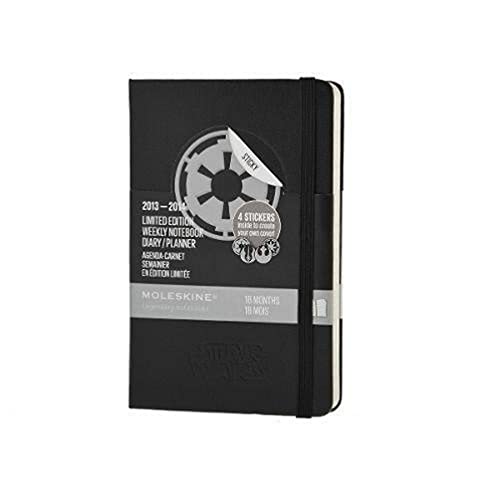 Moleskine 2013-2014 Star Wars Limited Edition Weekly Planner+Notes, 18 Month, (July '13 - Dec. '14), Pocket, Black, Hard Cover (3.5 x 5.5)