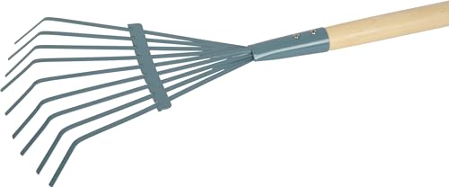 small foot Rakes, set of 6, blue, wood and metal, child-friendly gardening tools for kids aged 3+ years, 12543 - Image 3
