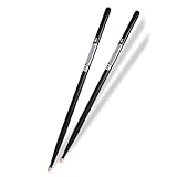 1 par de baquetas de madera de nogal con agarre antideslizante práctico baquetas de peso ligero para tocar cómodamente baquetas de percusión