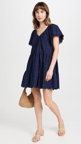 Image of Velvet by Graham & Spencer Women's Wynette Embroidered Cotton Dress