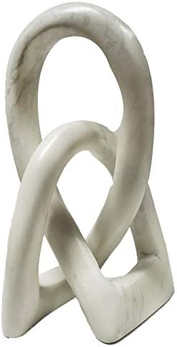 Continuous Looped Entwined Love Knot Sculpture Unique Modern Cont...