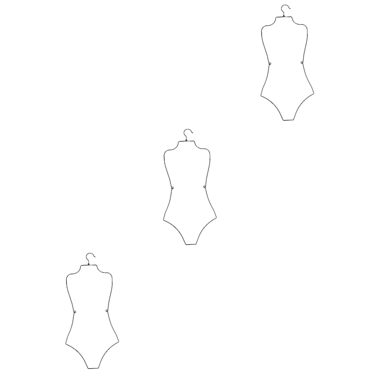 Zerodeko 3st Kleiderbügel Für Kinderbadebekleidung Aufhänger Badeanzug-kleiderbügel Für Gepolsterte Kleiderbügel Faltbar Hose Babysocken Black Stahlmaterial Mit Hohem Mangangehalt