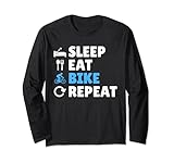 Photo Gallery sleep eat gravel bike repeat - gravel bike bikepacking maglia a manica Photo Gallery sleep eat gravel bike repeat - gravel bike bikepacking maglia a manica