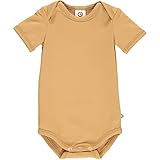 Müsli by Green Cotton Cozy Me S/S Body Ropa Interior de Entrenamiento para bebés y niños, Canela, 6 Mes