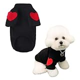 Jimjis 犬 服 冬 小型犬 犬の服 秋 春 中型犬 防寒着 犬服冬用 ドッグウエア チワワ 洋服(ブラック,S)