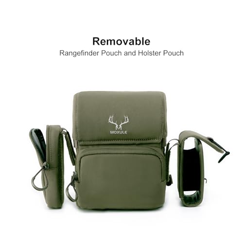 Image of MOXULE Binocular Harness Chest Pack: Bino Case with Rangefinder Pocket for Hunting Birdwatching and Hiking