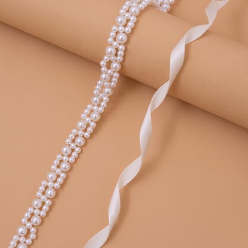 Wedding Belt Pearl Beaded Belt Sash,Bridal Belt Sash for Wedding Dress Bridal Flower Girls Bridesmaids3