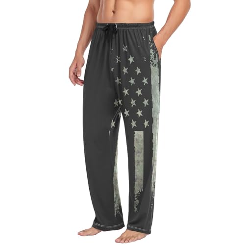 Mens Pajama Pants Pj Bottoms Lightweight Soft Lounge Pant with Pockets Drawstring