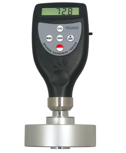 VTSYIQI Shore F Durometer Rubber Hardness Tester Meter with Range 0~100HF Resolution 0.1 for Sponge Soft Foam Pillow Polyurethane Rubber USB