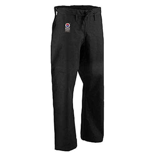 ProForce Gladiator 14oz Karate Pants w/Traditional Waist - Black - Size 3