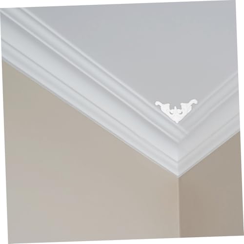 Image of jojofuny Unpainted European Style Ceiling Medallion Diy Wall Art Decorative Moulding Ceiling Light Panel