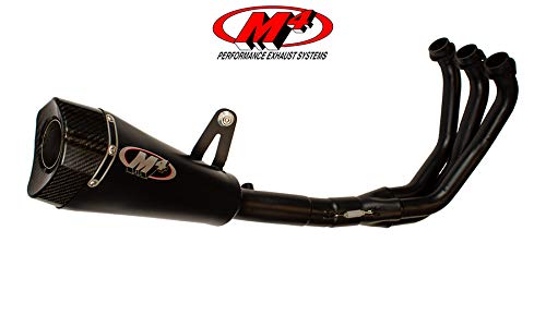 M4 Performance Exhaust All Black Full System with RM1 Canister compatible with 2015-2020 Yamaha FZ-09 MT-09 XSR900 YA6922