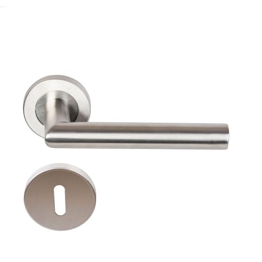 Paire de Poignées de porte sur Rosaces Rondes