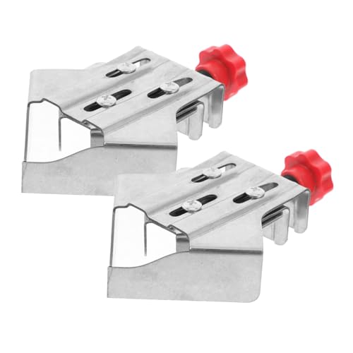 SOLUSTRE 2pcs Right Angle Clamp Right Angle Clip Corner-clamp for Woodworking Right Angle Woodworking Clip Fixture Woodworking Corner Clamps Right Angle Fixed Clip Silver Stainless Steel