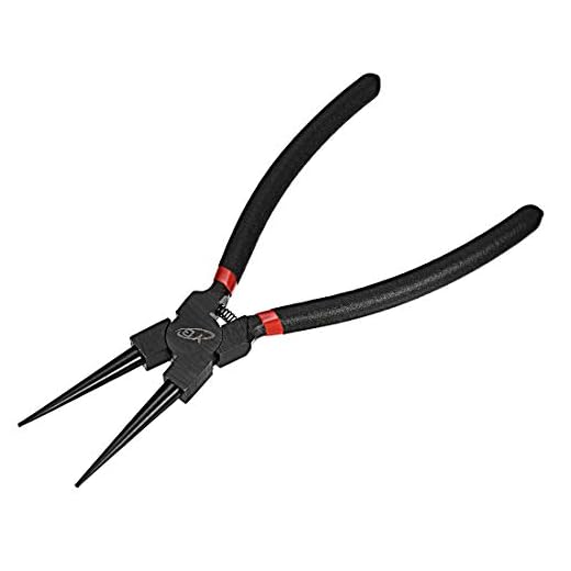 uxcell Internal Snap Ring Plier Retaining Ring Pliers Straight Nose 9-Inch