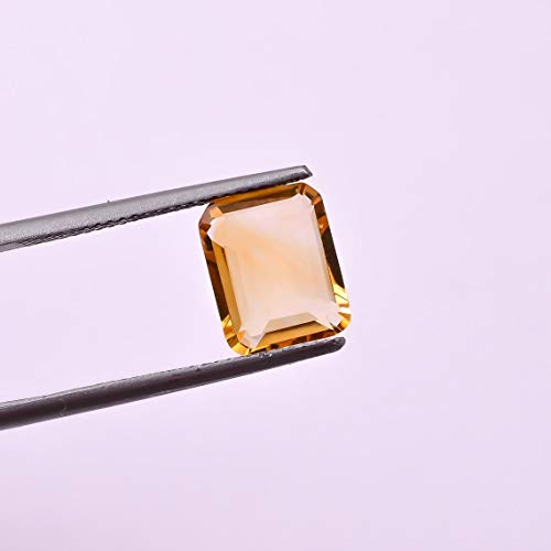 Citrine naturelle 5x3mm octogone pierre semi-précieuse en vrac pour bijoux - 3