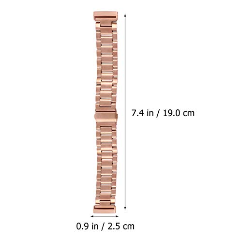 ULTECHNOVO Compatível Com Fitbit Versa 3/ Sense Metal Aço Inoxidável Pulseira de Substituição para R