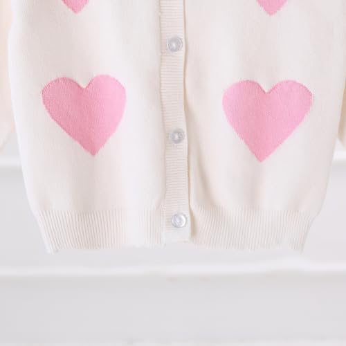 Image of 2-7T Toddler Little Girls Cardigan Sweaters School Uniforms Button Long Sleeve Knit Tops Fall Winter Clothes