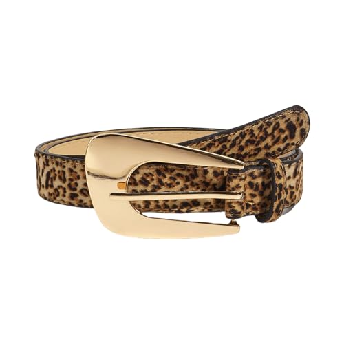 Unique Waist Belt Leopards Print Chain For Cowgirl Stylish Carved Buckle Retro Waistband Waist Chain Belt3