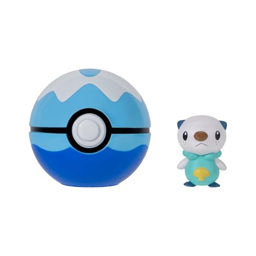 Pokémon PKW4158 - Clip 'N' Go Ottaro mit Tauchball, offizielles Set