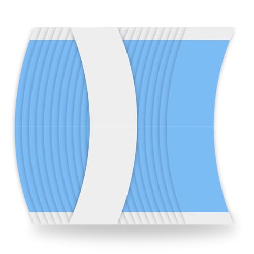 Manria Lace Front Wig Tape Double Sided Wig Tape for Lace Wigs 36 PCS Strong Hold Adhesive Tape Waterproof Tape for Wigs Toupee Hairpiece #Blue 36PCS