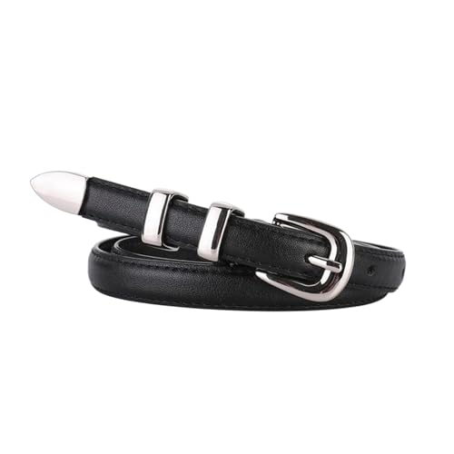 Classic belt, ladies 1.4 cm leather belt classic thin belt
