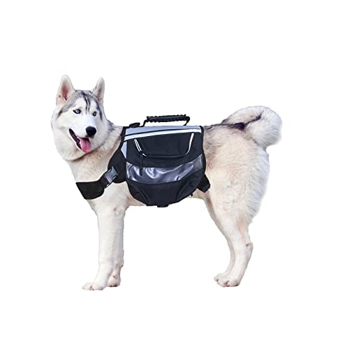 Backpack Dog Strap, Dog Outdoor Bag, Pet Wear Bag, Camping And Traveling Dog Backpack, Reflective Sticker, Adjustable Strap, Large Capacity, Suitable For Large Dogs #TOP28