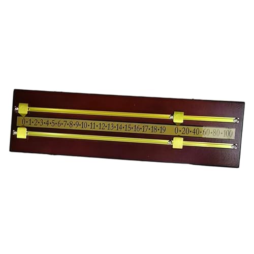 Colaxi Snooker Billiard Scoreboard Pool Table Scorer Board Scorer Snooker Game Accessories, Brown