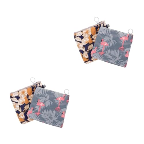 2 Set Custodia Per Assorbenti Igienici Moneta Duffle Riempitivo Box Portatrucco Valigetta Trucco Borse Depoca Dei Cartoni Animati Portatili Poliestere 2 Pezzi x 2